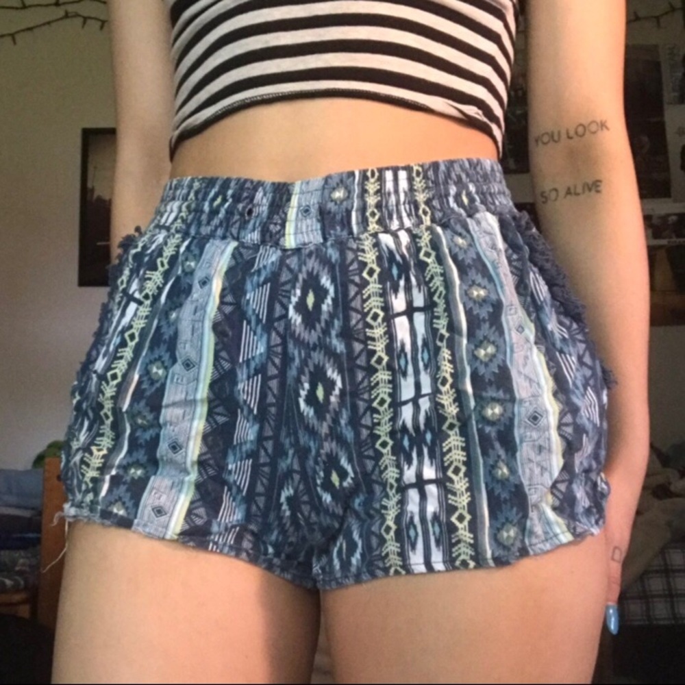 derek heart cotton shorts